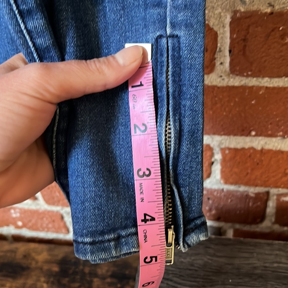 Free People Jeans Skinny Ankle Zipper Size 29 - Picture 4 of 7